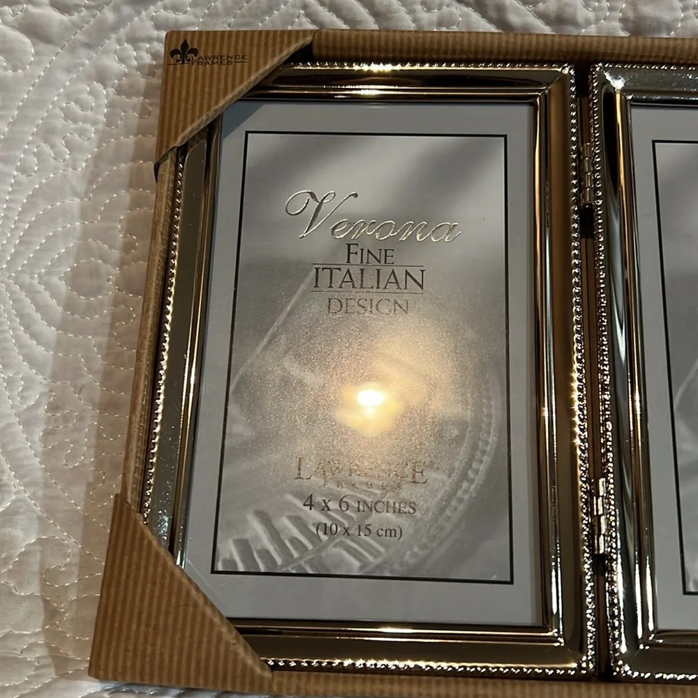 Lawrence Verona 4x6 silver‎ frames, NWT